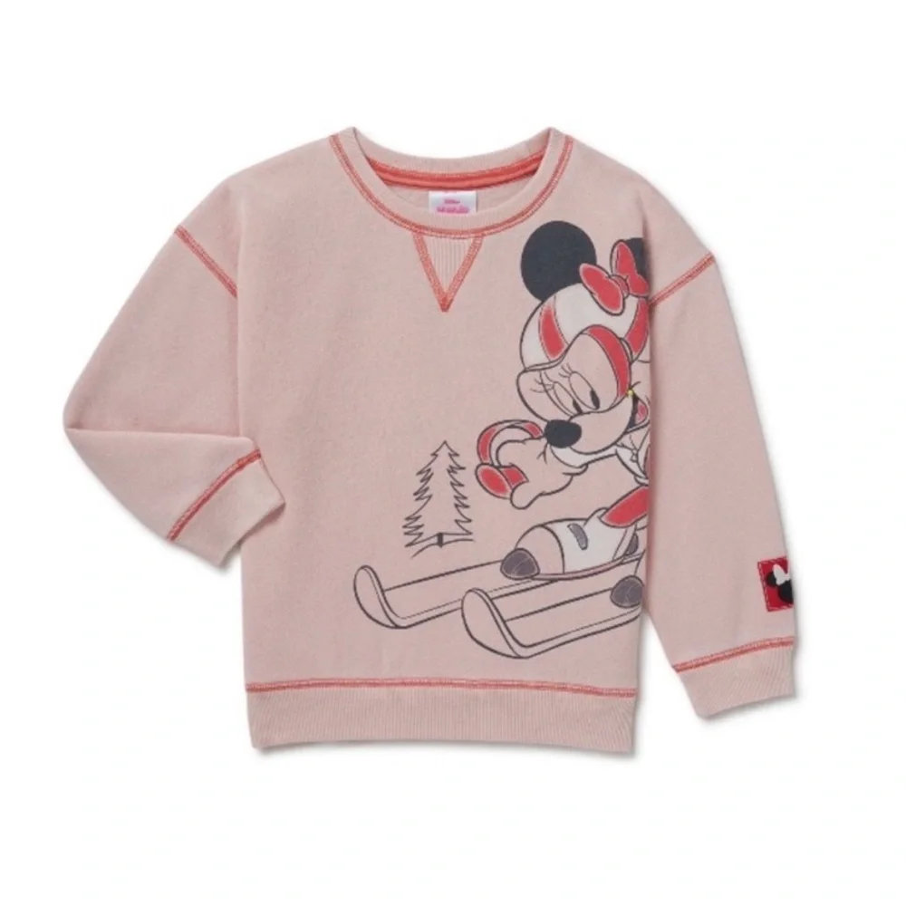 Disney junior Toddler Girl pink Minnie Mouse Sweatshirt
